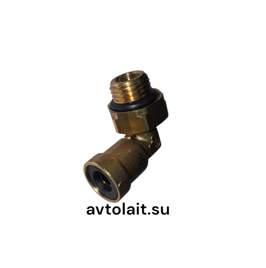Фитинг (угловой) бронза 8хМ14*1,5 резьба