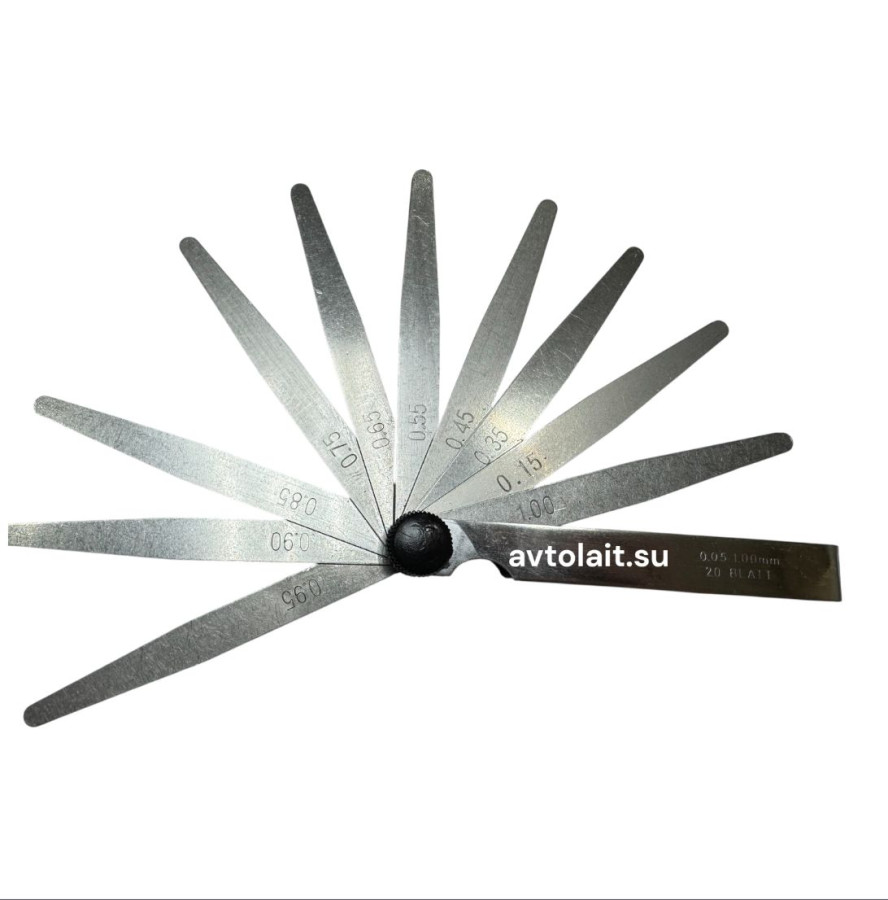 Щуп веерный для регулировки клапанов 20 лепестковый